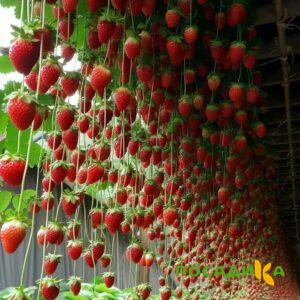 Клубника ампельная Анастасия купить по цене от 370р. в интернет-магазине «Посадика» с доставкой почтой в в Бородиное и по всей России – [изображение №1].