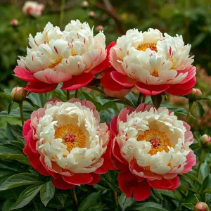 Пион Коралловый Каскад купить по цене от 490р. в интернет-магазине «Посадика» с доставкой почтой в в Бородиное и по всей России – [изображение №1].