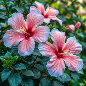 Гибискус садовый Тропикал Сан купить по цене от 293р. в интернет-магазине «Посадика» с доставкой почтой в в Бородиное и по всей России – [изображение №1].