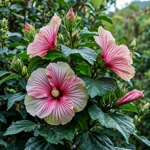 Гибискус Иден Бьюти купить по цене от 460р. в интернет-магазине «Посадика» с доставкой почтой в в Бородиное и по всей России – [изображение №1].